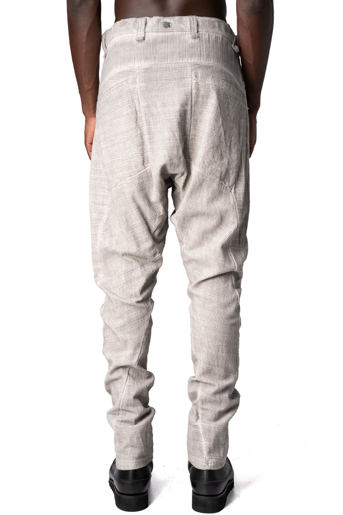 Structured cotton trousers, Alu