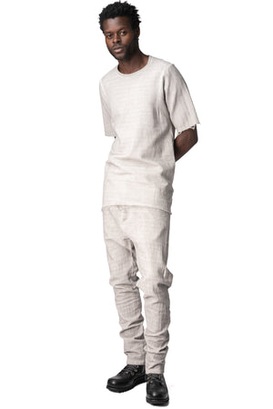 Structured cotton trousers, Alu