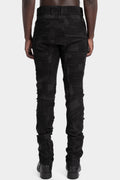 Twisted curved patchwork pants