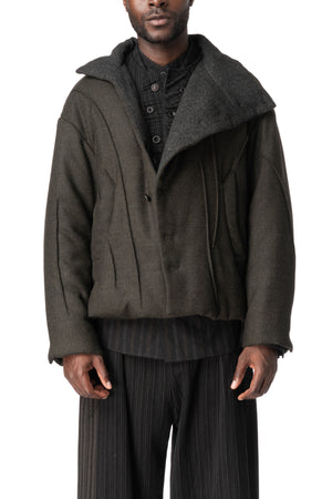 Puffer Jacket, Dark Green