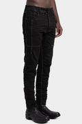 MD75 | AW25 - Regular fit scar-stitch detail jeans Black stone MD12172