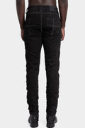 MD75 | AW25 - Regular fit scar-stitch detail jeans Black stone MD12172