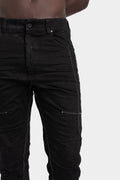 MD75 | AW25 - Regular fit scar-stitch detail jeans Black stone MD12172