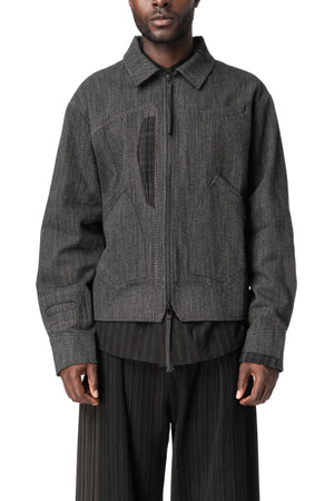Reworked Coach Jacket, Grey