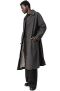E Belted Overcoat, Grey