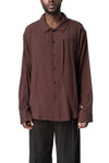 E Drape Shirt, Greyish Brown