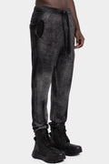 MD75 | AW25 - Relaxed wool knit pants, Black spray MD12127