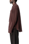 E Drape Shirt, Greyish Brown