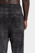 MD75 | AW25 - Relaxed wool knit pants, Black spray MD12127