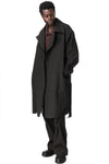 Tailored Double Breasted Trench, Black