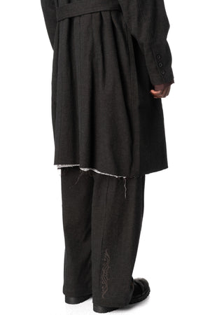 Tailored Double Breasted Trench, Black