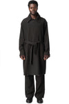 Tailored Double Breasted Trench, Black