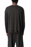 Double Layered Henley, Black
