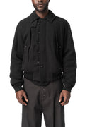 Embellished Bomber Jacket, Black