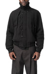 Embellished Bomber Jacket, Black