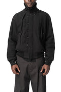 Embellished Bomber Jacket, Black