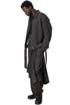 Drape Scarf Cropped Jacket, Grey