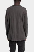 GALL | AW25 - Geo cotton long sleeve tee, Grey, 33