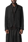Distressed Knitted Blazer, Black