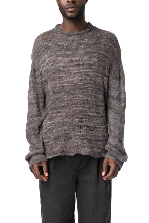 Tussah silk knit sweater
