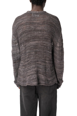 Tussah silk knit sweater