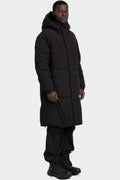 JG1 by Justin Gall | Long Hooded down parka, Black JG1_AW25-02