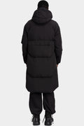 JG1 by Justin Gall | Long Hooded down parka, Black JG1_AW25-02
