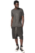 Level T gauze jersey T-shirt, Faded Black Pentagram