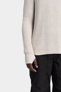 JG1 by Justin Gall | AW25 - Cotton knit pullover, Bone JG1_AW25-16