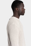 JG1 by Justin Gall | AW25 - Cotton knit pullover, Bone JG1_AW25-16