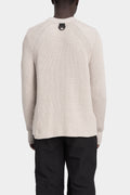 JG1 by Justin Gall | AW25 - Cotton knit pullover, Bone JG1_AW25-16