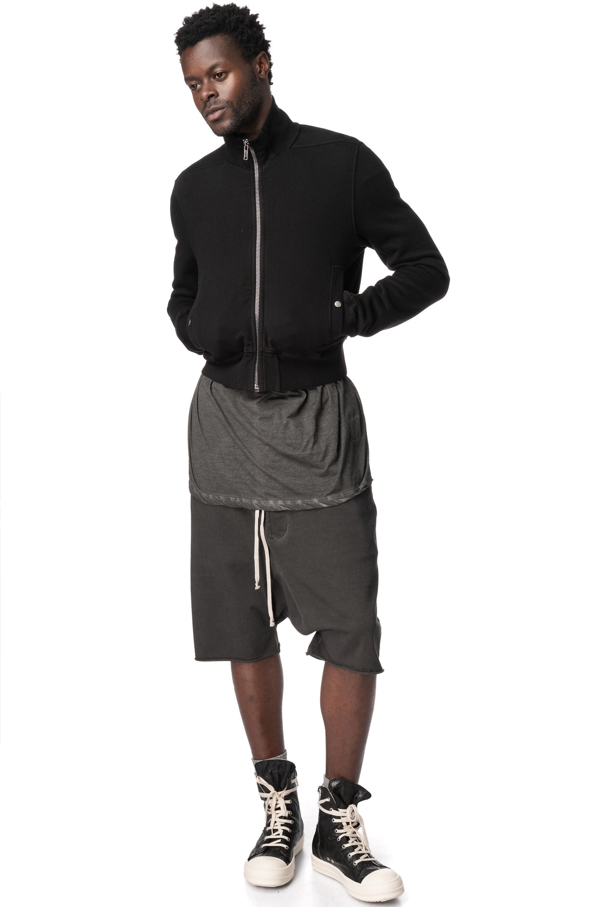 Rev Track zip sweat jacket, Black