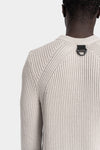 JG1 by Justin Gall | AW25 - Cotton knit pullover, Bone JG1_AW25-16
