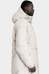 JG1 by Justin Gall | Long Hooded down parka, Bone JG1_AW25-02