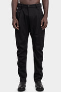Pleated wool pants
