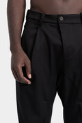 Pleated wool pants