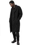 Oversized wool coat, Black