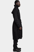 Double breasted wool trench coat