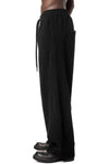Wide cashmere pants, Black
