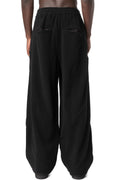 Wide cashmere pants, Black