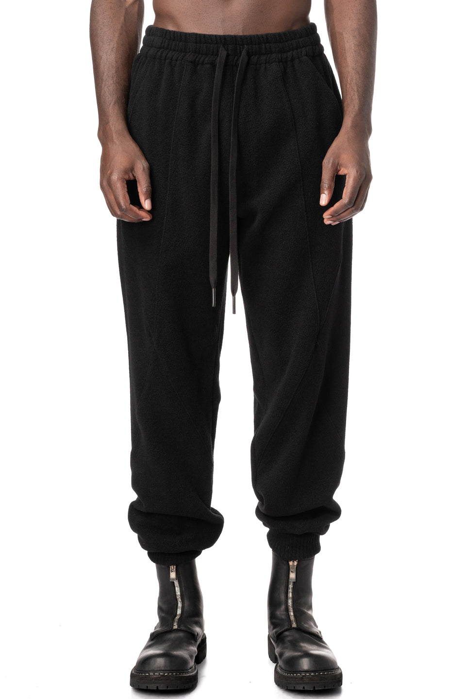 Cashmere jogging pants, Black
