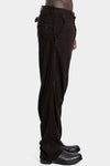 Masnada | AW25 - Oversized wool flannel pants, Palude brown M3561