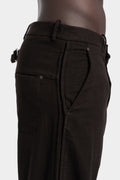 Oversized wool flannel pants, Palude brown