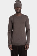 Patchwork knit beanie, Fango