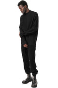 Cashmere jogging pants, Black