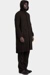 Masnada | AW25 - Modular wool flannel parka, Brown M3560