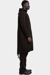Masnada | AW25 - Modular wool flannel parka, Brown M3560