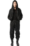 Coated heavyweight cotton sweat hoodie
