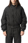 Padded typewriter cloth blouson