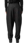 Pleated glide wool blend pants